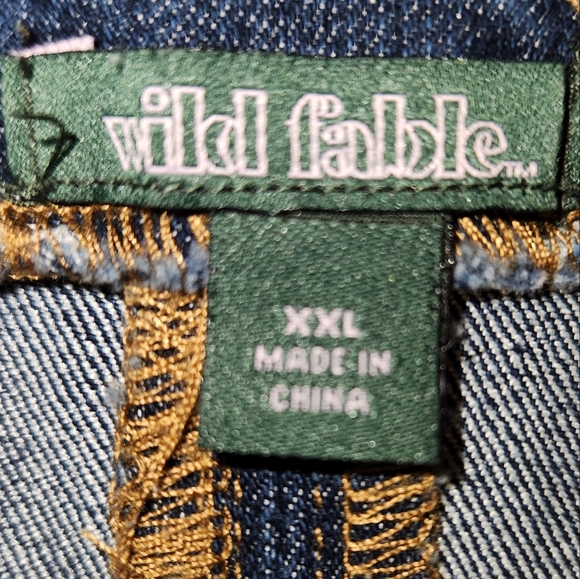 WILD FABLES BRAND DENIM OVERALL DRESS - WOMEN’S SIZE XXL - Picture 3 of 10